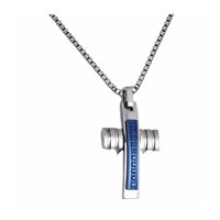 Collana Rosso Amante Uomo Leonardo da Vinci in Acciaio Spinello UCN340LB - UCN340LB